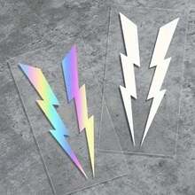 2pcs Vibrant Bolt Vinyl Decals For Motorcycles-Durable PET, High-Gloss, Easy Apply Self-Adhesive Stickers In Rainbow Colors - 1 pcs - View 11