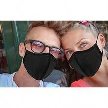MaskCloth Reusable Face Masks Adjustable Ear Loops Travel Masks Breathable Adult Masks Washable For Men Women - Black - View 3