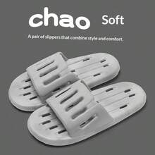 Chanclas de secado rápido, el agua de la ducha se drena rápidamente, sandalias de una sola pieza de PVC suave y flexible resistentes a la abrasión - multicolor - Ver 7