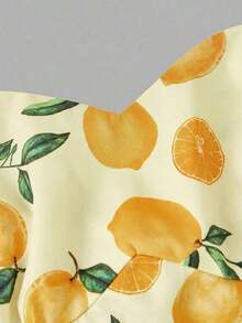 Vestido largo con bandeau de lunares para mujer, minimalista y de moda, adecuado para el verano, vestido de lunares, vestido de lunares, vestido retro, vestido de lunares para mujer - Amarillo claro - Ver 3