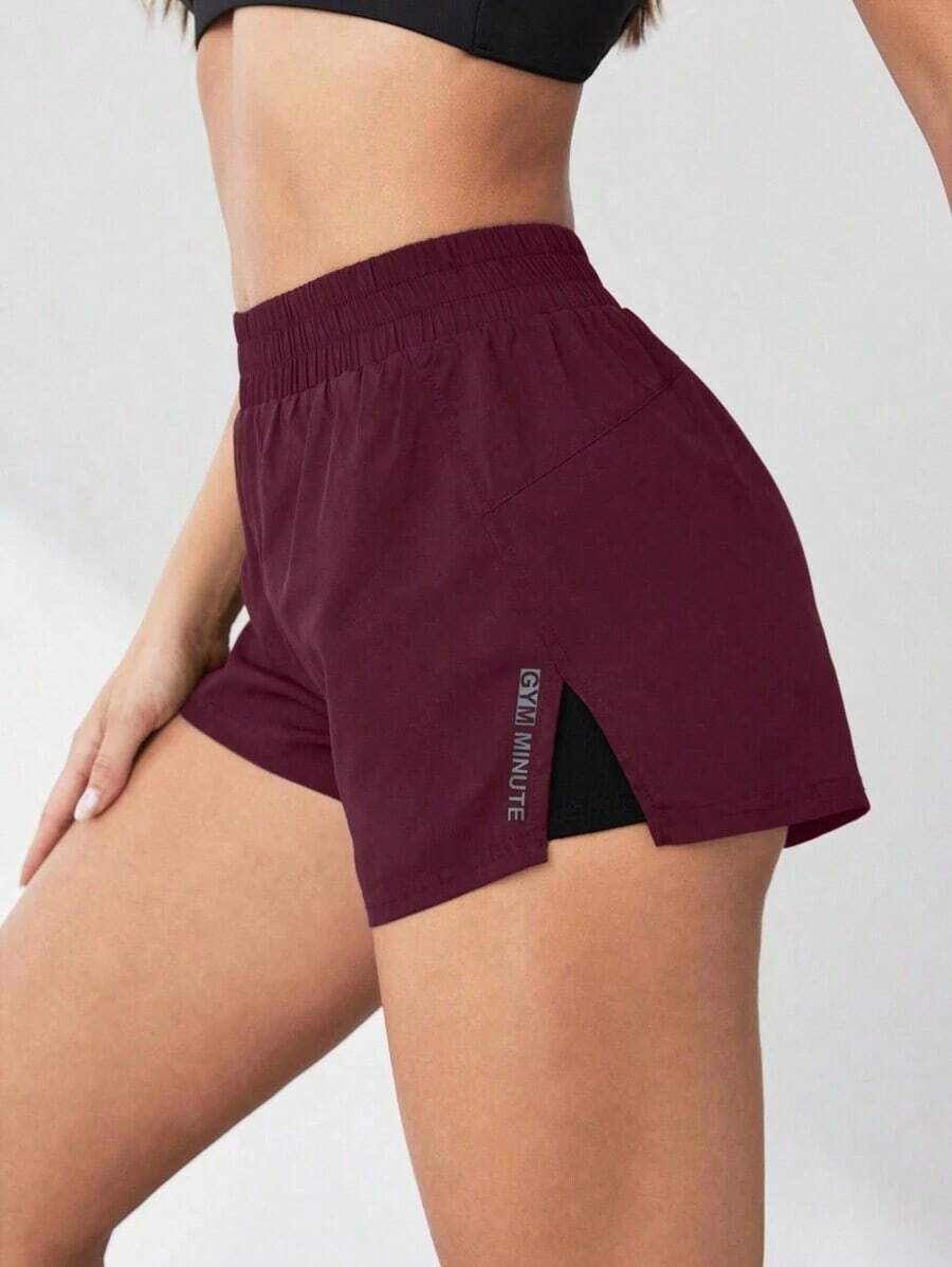 Pantalones cortos de compresión para mujer que absorben la humedad y tienen un short interno, cómodos para correr, yoga, evitar rozaduras.Pantalón corto deportivo para mujer, pantalón corto de gimnasio, pantalón corto de ciclista cómodo - Multicolor - Ver 1