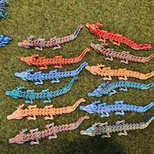 1/5/10/20pcs Chinese Dragon Joint Flexible Swinging Decorative Set - Colorful Plastic Figurines, Dynamic Poses And Expressions, Suitable For Halloween, Christmas, Valentine's Day Indoor And Outdoor Holiday Decorations, Collectible Home Garden Gifts, Movable Joints, Colorful Animal Models, Suitable For Birthday Gift Bags, Party Fillers, Classroom Rewards And Carnival Prizes, Multiple Colors Random, Miniature Things, Shopkins, Dragon, Sensory Toys - Multicolor - View 9