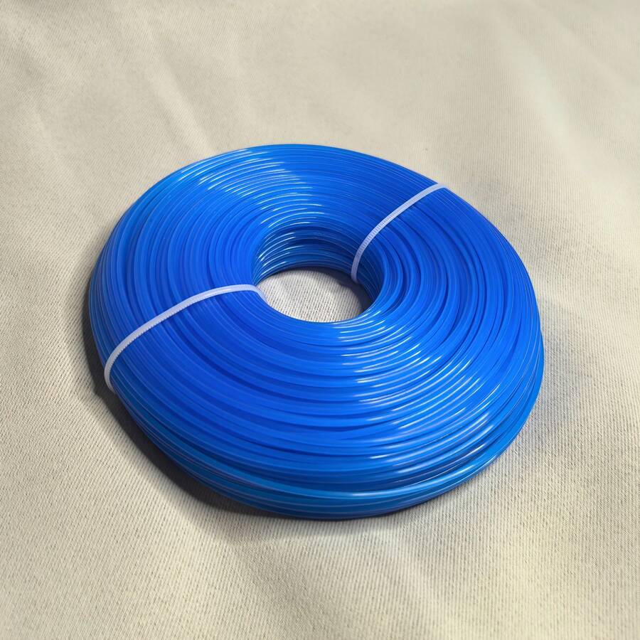 2 Rolls 50m 1.6mm Blue Nylon Trimmer Line, Anti-Breakage Wear-Resistant, Universal Replacement Rope For Electric Trimmers - 2 Rolls - View 1