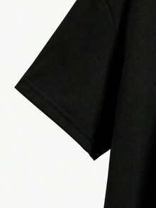Camisetas de manga corta tallas grandes "Too Many Storms" - Negro - Ver 5
