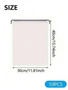 5/10/20 Pairs Matte Transparent Plastic Sports Shoes Storage Bags, Reusable Drawstring Shoe Boxes, Home Organization - Clear - View 13