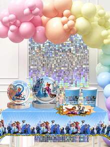 Disney Bộ đồ dùng tiệc theo chủ đề Zootopia, bộ dụng cụ sinh nhật hoàn chỉnh gồm đĩa, cốc, khăn ăn và khăn trải bàn cho các bữa tiệc theo chủ đề. Biến bữa tiệc của bạn thành thế giới Zootopia sống động với bộ đồ dùng tiệc theo chủ đề trọn gói này, được thiết kế để tạo ra trải nghiệm ăn uống liền mạch và sống động. - Bộ đồ ăn - Xem 2
