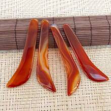 KLONKEE 天然瑪瑙拋光刀，手工拋光珠寶工具，紅色 4.3 英吋金銀拋光工具，專業瑪瑙刀拋光手工珠寶拋光工具，金銀拋光工具用於手工珠寶 - 彩色 - 查看 10