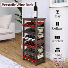 Portabottiglie e portabicchieri da vino - Naturale - Visualizzare 8