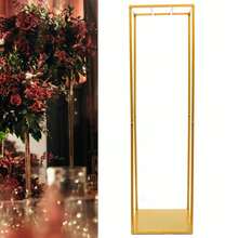GDAE10 Hoch Freistehend Kleiderständer Hoch 182cm, Backfarbe, Gold kleiderstange Mit Dicke Basis, Hochzeitskleid Display Stand, Tragfähigkeit 5-8kg - Standard - Übersicht 9