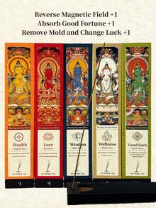 20g Segens-Räucherstäbchen, orientalische Räucherstäbchen, entsprechend Reichtum, Seelenfrieden, Weisheit, Liebe und Glück, geeignet für Meditation, Heimgebrauch und bedeutungsvolle spirituelle Geschenke, Abschlusszeit, Vatertags-Geschenkideen. - Orientalisches Segensräucherwerk - Übersicht 3