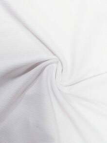 3 piezas Camiseta de mujer de cuello redondo con estampado gráfico de lemas de Brasil, Italia y España - Blanco 3 - Ver 3