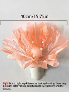 1/2pcs 15.75 Inch 3D Artificial Flower Wall Decor, Fake Wedding Decoration, Solid Color Petals. Available In Red, Pink And Watermelon Red. Suitable For Wedding Backdrops, Home Decor, Birthday Parties And Mother's Day. Suitable For Year-Round Use. - Multicolor - View 7