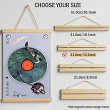 1pc Surrealist Record Player Wall Art Creative Ocean Diver Turntable Print Canvas Painting Vintage Aesthetic Poster Decor Suitable For Studio Living Room Modern Music Lover Gift Unframed Or Wooden Hanging Scroll - Pattern - View 13