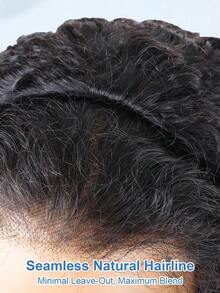 Kinky Curly Half Wig Human Hair 200 Density Glueless Wear And Go Headband Wig Human Hair For Women 3 In 1 Drawstring Seamless Flip Over Curly Half Wigs Human Hair Beginner Friendly Jerry Curl Half Wig 20 Inch - Natural Black - Xem 9