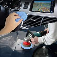 10 miếng mút bôi sáp bằng sợi microfiber, dụng cụ bôi sáp xe hơi, miếng mút đánh bóng và làm sạch chi tiết cho xe hơi (đường kính 5 inch) - Miếng bọt biển đánh sáp - Xem 8