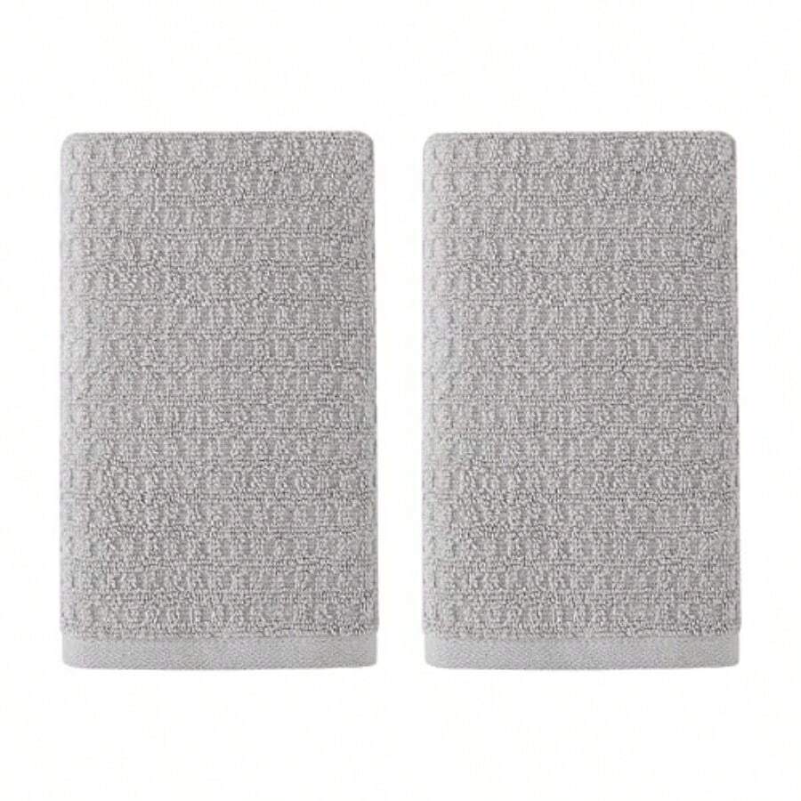 Bahama - Toallas de Mano, Toallas de algodón Suaves y absorbentes, Bajas Pelusas, Resistentes a la decoloración Gris del Pacífico Norte, 2 Piezas - Gris del Pacífico Norte - Ver 1