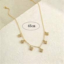 1 chiếc dây chuyền mạ vàng 18k, kiểu dáng đa năng, phù hợp cho các buổi hẹn hò, tụ họp, làm quà tặng và đeo hàng ngày. - Vàng - Xem 3