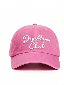 1pc Outdoor Embroidered "Dog Mom" Washed Baseball Cap, Adjustable Sun Protection Casual Hat Suitable For Spring/Autumn Travel, Versatile Unisex Sunhat, Y2K Style For Young People - A - View 16