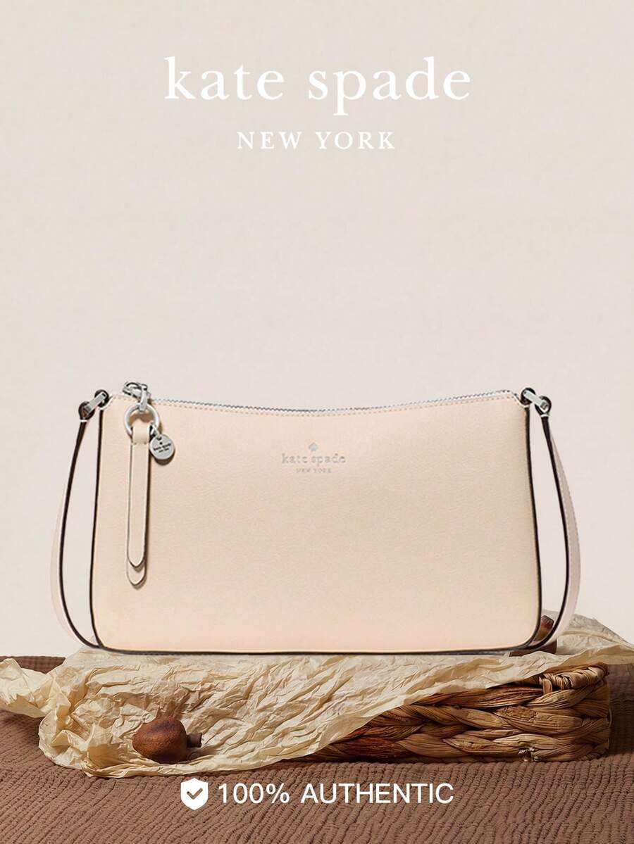 Kate Spade KS GINNIE Women's Premium Shoulder Bag, Fashionable Crossbody Bag With Clover Print, Women's Underarm Handbag - Apricot - View 1