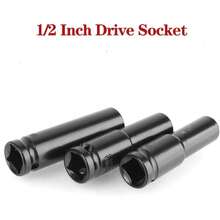 10 Pcs 1/2" Drive Impact Socket Set, Metric 8-24mm Socket Set With Storage Case, 6 Point, For Auto Repairing And Household - 10 PCS - View 5