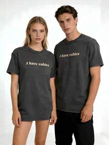 1PC, Retro-Style "I Have Rabies" Graphic T-Shirt - Soft Washed Tee, Relaxed Fit, Round Neck, Short Sleeves, Suitable For All Seasons, Ideal Gift For Grown-Ups Summer Tops Summer Clothes Shirts Summer Graphic Tees Women T Shirts Summer Outfits For Women Vacation Outfits Women Mothers Day Outfit Festival Outfits For Women Festival Outfits For Women Tropicoqueta Outfits Tropical Outfits For Women Going Out Tops Women Tropical Outfits For Women Going Out Tops T Shirts Women Fathers Day Gift Summer Tops Y2k 4th Of July Oversized T Shirt - màu đen - Xem 2
