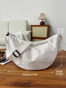 LECEY Túi đeo chéo thể thao unisex, mẫu túi đeo chéo hình bánh bao mùa xuân 2026 mới. - Nhiều màu - Xem 9