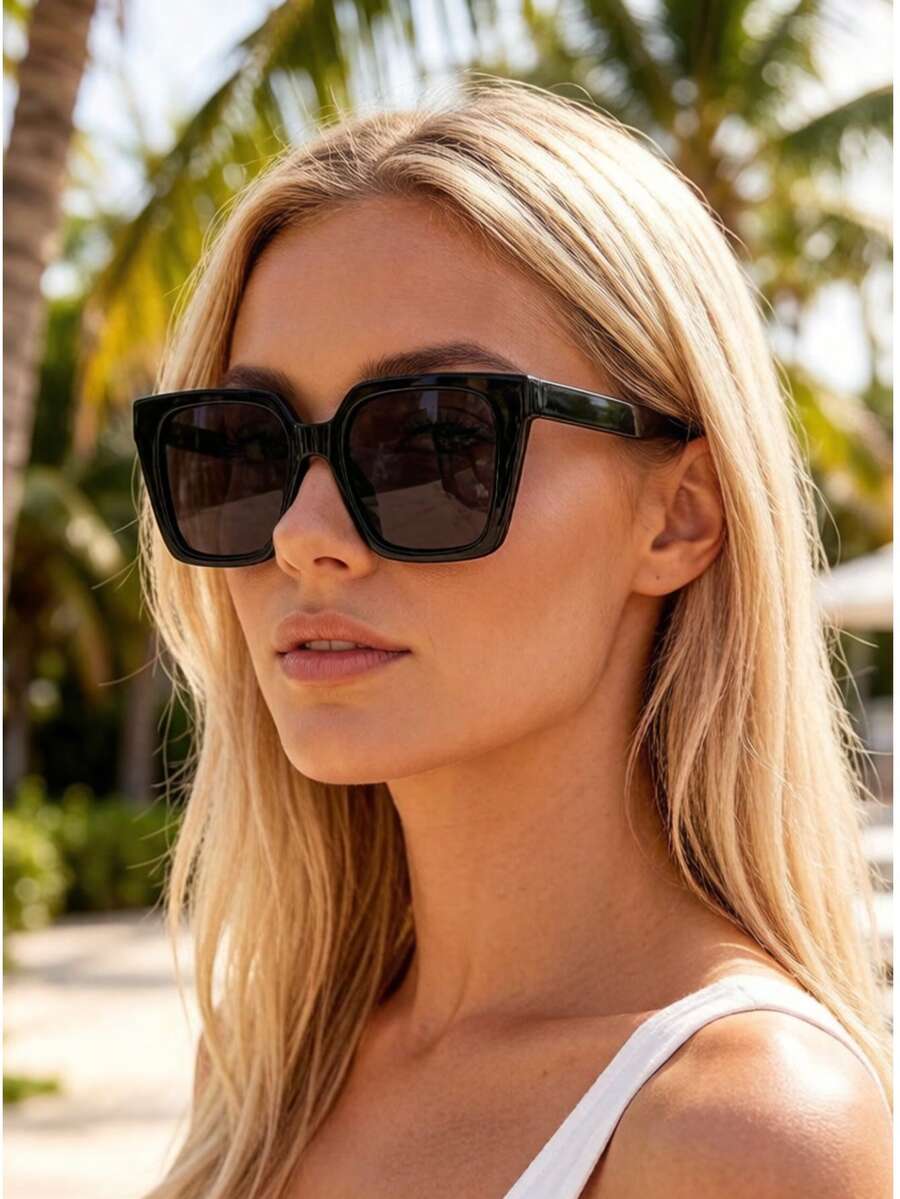 5pcs Fashionable Square Unisex Eyeglasses, Multiple Colors Available, Suitable For Daily Wear - Multicolor - View 1