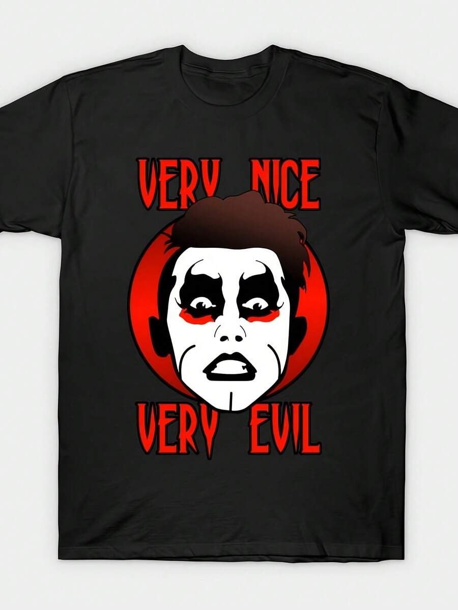 Camisetas de cuello redondo para hombre y mujer con un diseño muy malvado, adecuadas para lucha y boxeo. Estas camisas lavables ofrecen un ajuste elegante y un tejido cómodo para uso estacional. Son camisetas de manga corta adecuadas para el hogar, el uso diario, fiestas y viajes, perfectas como regalo para amigos o familiares. - Negro - Ver 1