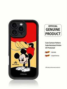 Ốp điện thoại Disney Mickey Mouse màu be, quà tặng ngày lễ, chống rơi và chống trượt, phù hợp với iPhone 17, 17Air, 17pro, 17promax, 11, 12, 13, 14, 15, 16pro, 16promax, 14Plus, 15Plus, 16Plus, 15pro, 16promaxXR. - màu đen - Xem 1