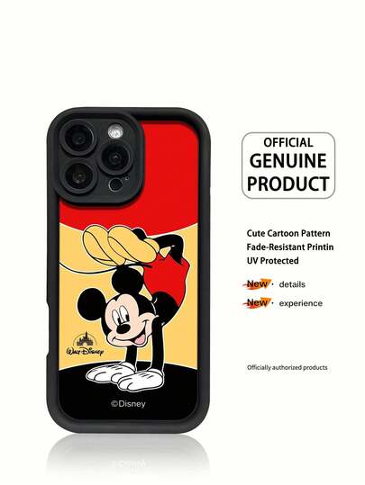 Ốp điện thoại Disney Mickey Mouse màu be, quà tặng ngày lễ, chống rơi và chống trượt, phù hợp với iPhone 17, 17Air, 17pro, 17promax, 11, 12, 13, 14, 15, 16pro, 16promax, 14Plus, 15Plus, 16Plus, 15pro, 16promaxXR.
