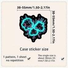 50pcs Glow-In-The-Dark Firework Stickers, Luminous Holiday Decorative Stickers Suitable For Handmade, DIY Crafts, Party Decorations And Holiday Projects, Essential For Creative People! - A - View 6