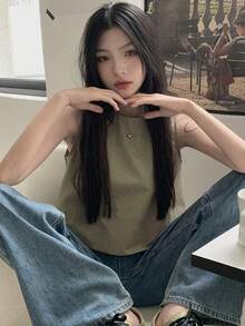 Women Tops - Army Green - View 5
