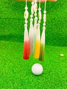 1 pièce Tee de golf avec gland en jade blanc, picots en plastique de 83 mm, support anti-perte de balle, accessoires de golf - Multicolore - Voir 4