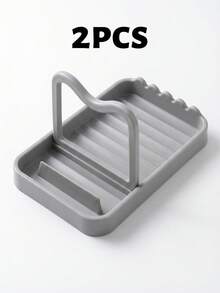 Multifunctional Pot Lid Holder Rack Keeps Countertop Dry Anti Rust Spoon Rest Stovetop And Kitchen Counter Kitchen And Apartment Easy To Clean Heat Resistant Pot Lid Rest Clever Storage Solution Aesthetic Kitchen Decor Housewarming Gift - Multicolor - View 13