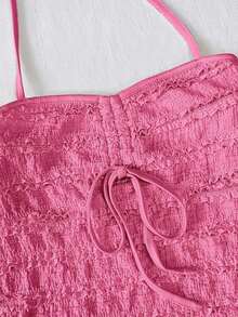 Nuevo Camisol Sexy Ajustado con Tirantes Finos y Espalda Descubierta para Mujer - Rosa Fucsia - Ver 4