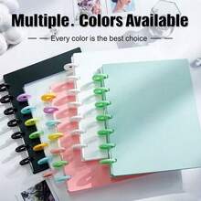 6-Ring A5 Photo Card Storage Album, Transparent Inner Pages Photo Storage Book, Suitable For 3-Inch Instant Photos And Trading Cards, Portable Collection Stationery - one-size - View 6