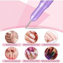 1 Mũi khoan móng tay bằng vonfram cacbua 3XF, 3/32 inch, thích hợp để đánh bóng móng gel và loại bỏ lớp biểu bì, dụng cụ đánh bóng móng. - Nhiều màu - Xem 5