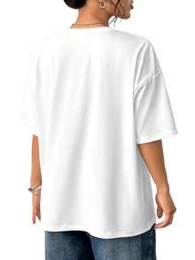 Casual Cotton T-Shirts For Spring/Summer, For Men And Women, Featuring "Dogs Love You" Prints And Dog Motifs. Soft And Comfortable Fabric, Versatile Casual Wear, Great As A Gift, Available In Local Stock. C33R - 白色 - 查看 3