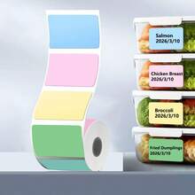 Thermal Label Stickers, Colorful Self-Adhesive Labels, Suitable For B3/M110/M221/M120/M200 Portable Label Printers, Applicable For Small Businesses, Homes, Offices And DIY Holiday Projects - View 3