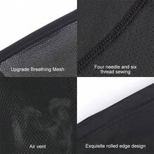 AD 1pc Balaclava Cycling Cap, Unisex, Breathable Ice Silk Motorcycle Riding Sports Face Mask Neck Protector - Black - View 10