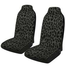 5pcs New Leopard Print Car Seat Covers - Front & Rear Seat Protectors Fit For Most Sedans, SUVs, Trucks - Seat Covers - View 5