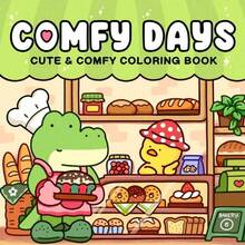 1本 COMFY DAYS Coco 成人與兒童著色書，粗線條易著色，極簡大圖案，放鬆減壓，適合作為聖誕節、萬聖節、生日、兒童節禮物，學生用品，返校用品，學校用品 - 單件 - 查看 9