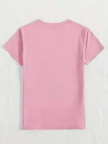 Camiseta de Verano para Mujer Beach Girl 180G - Perfecta para vacaciones en familia y fiestas de empresa, idea de regalo moderna para mujeres, esencial para divertidas fiestas en la playa. H4SS - rosa - Ver 2