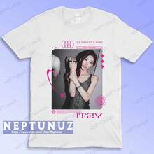 Chaeryeong  T-Shirt, Retro Graphic T-Shirt - 白色 - 查看 1
