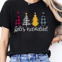 Camiseta Gráfica de Mujer con Estampado del Alfabeto Español - Tabla de Letras Españolas A-Z (A-Zed) - Top Casual de Manga Corta con Cuello Redondo y Ayuda para el Aprendizaje del Idioma Español, Ideal para Práctica de Escritura en Blanco en Primavera y Verano, Ropa para Clases de Español, Camiseta de Algodón Puro de Alta Calidad con Estampado Minimalista, Tela Suave y Transpirable, Cómoda y Holgada, Adecuada para Uso Diario, Ideal para Ropa Casual de Oficina, Apariencia Diaria en Primavera y Verano, Diseño Elegante y Juvenil, Ropa de Hombre, Top de Verano, Cuello Redondo - Negro - Ver 7