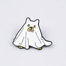 Ghim cài áo hình ma Halloween kiểu Âu và Mỹ bằng hợp kim, phụ kiện ba lô quần áo trẻ em hình hoạt hình dễ thương. - Nhiều màu - Xem 8