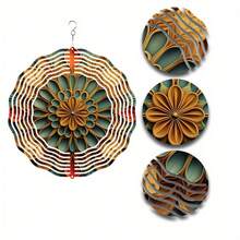 Kincir Angin Bunga Mandala 3D: Dekorasi Dalam/Luar Ruangan, Seni Halaman, Dekorasi Taman, Dekorasi Hari Thanksgiving - Patung Dinamis, Lonceng Angin Luar Ruangan (Liontin Tidak Termasuk), Gaya Acak - A - View 9