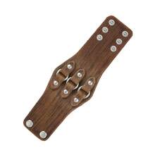 1pc Vintage Composite Design Men's Bracelet, Fashionable Daily Accessory, Gift For Men - Brown - View 4