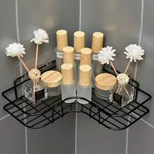 5pcs Self-Adhesive Shower Caddy, Rust-Proof Stainless Steel Bathroom Storage Rack, Large Capacity No-Drill Organizer, Suitable For Bathroom Storage And Home Decor - Multicolor - View 6