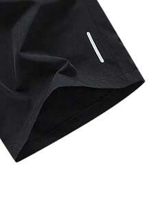 1pc Women's Summer Zipper Pocket Sports Shorts, Suitable For Running, Fitness, Workout And Other Occasions - Black - View 8